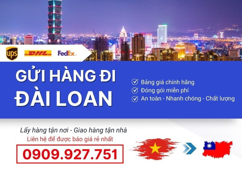 Liên hệ gửi hàng đi Đài Loan uy tín, giá rẻ
